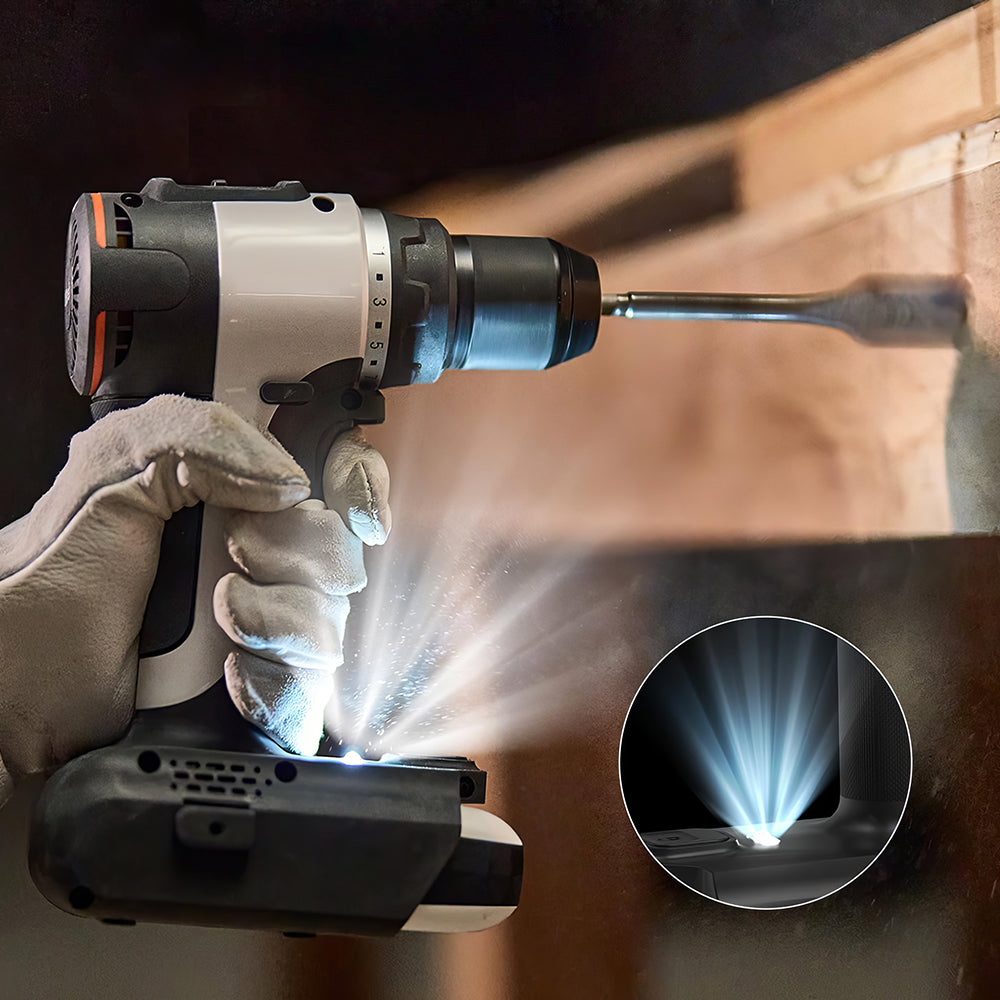 20V Cordless Drill Driver, 1/2" Chuck, 2-Speed, 443 In-lbs Torque, 21+1 Clutch