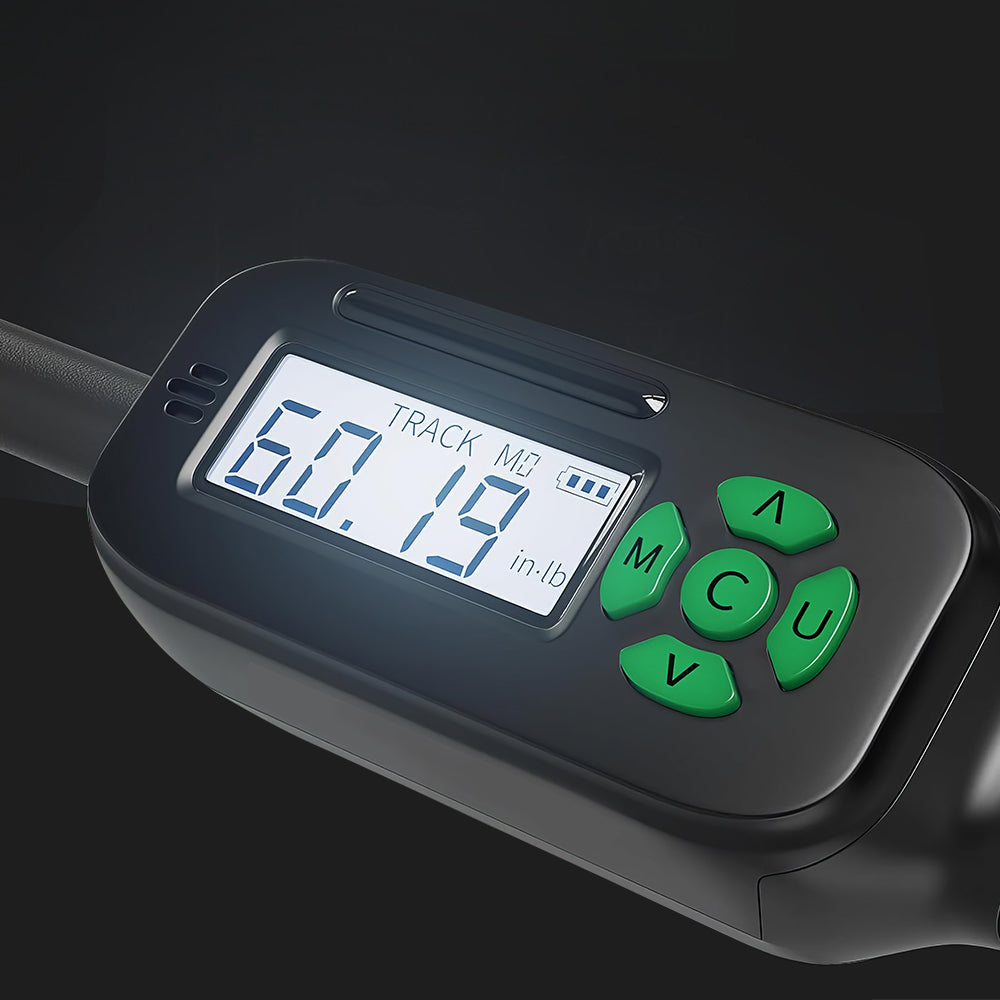 3/8" Digital Torque Wrench 5-99.5 ft-lbs ±2% Accuracy with LCD & Buzzer