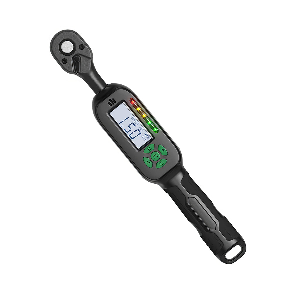 3/8" Digital Torque Wrench 5-99.5 ft-lbs ±2% Accuracy with LCD & Buzzer
