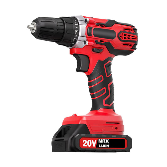 20V MAX Cordless Drill Kit with Battery & Charger, 2-Speed, 22pcs Bit Set