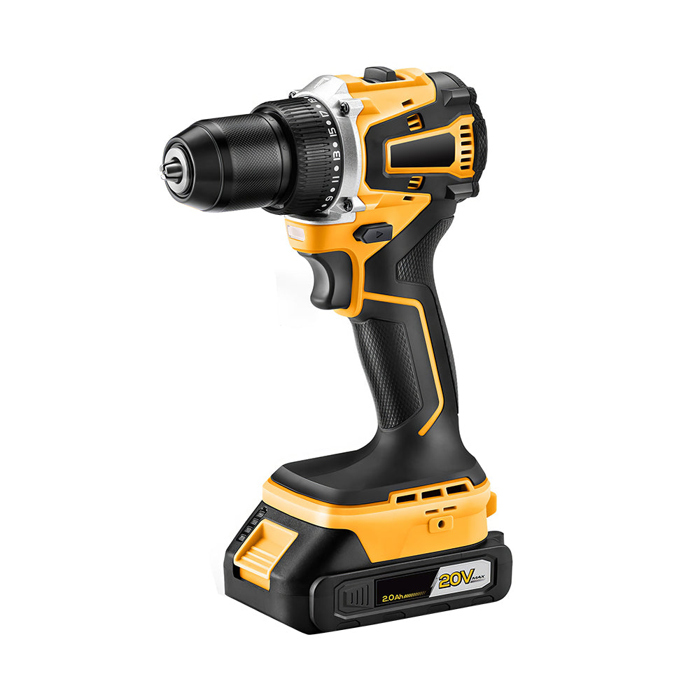 20V Brushless Cordless Drill Set with 2.0Ah Battery & Charger