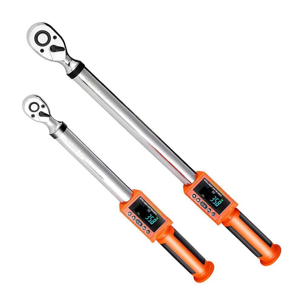Digital Torque Wrench Set 3/8" & 1/2" Drive, ±2% Accuracy, LED Display