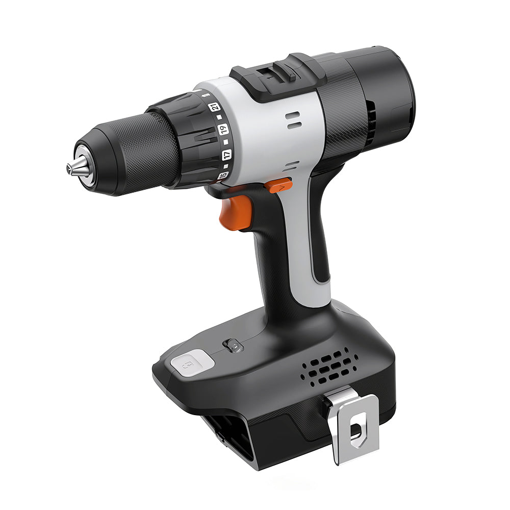 20V Cordless Drill Driver, 1/2" Chuck, 2-Speed, 443 In-lbs Torque, 21+1 Clutch