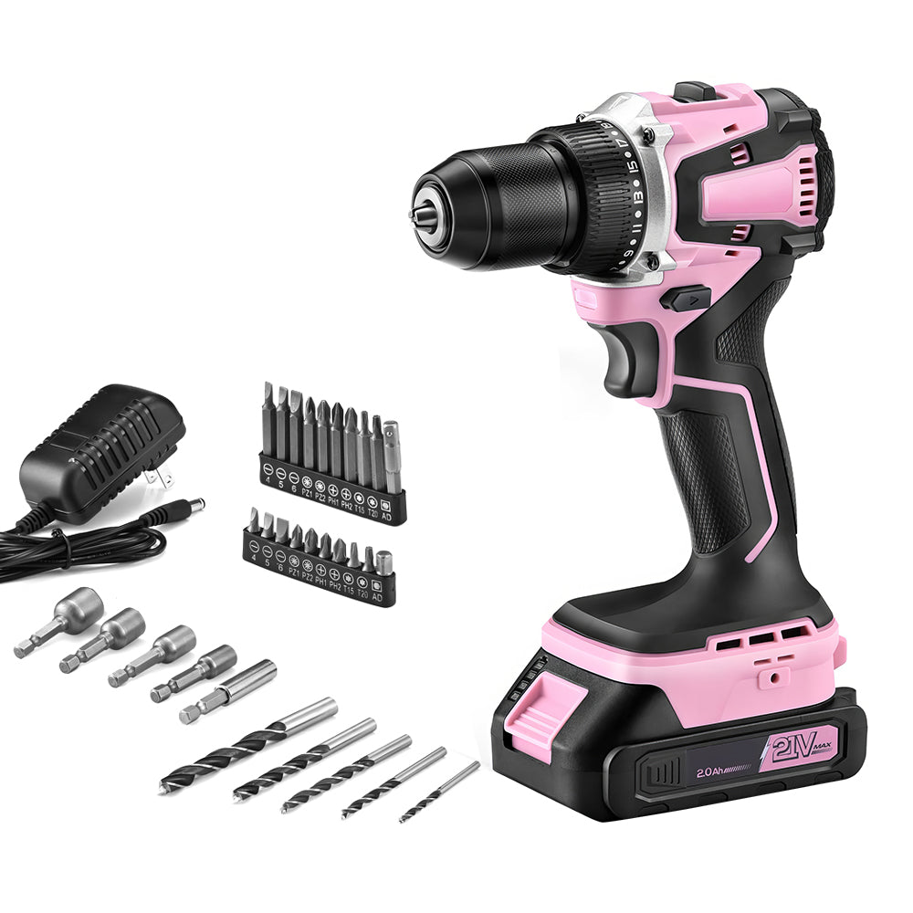 20V Brushless Cordless Drill Set with 2.0Ah Battery & Charger