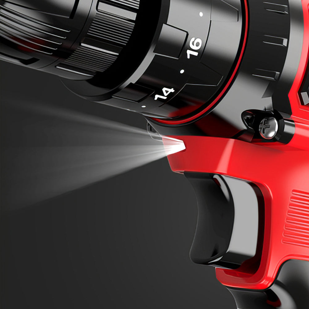 20V Cordless Drill Set with 72 Accessories, 2-Speed, 3/8" Chuck & LED