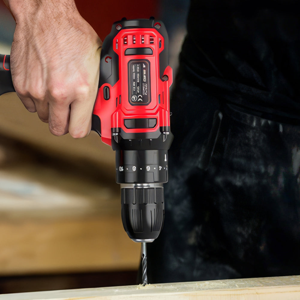 20V Cordless Drill Set with 72 Accessories, 2-Speed, 3/8" Chuck & LED